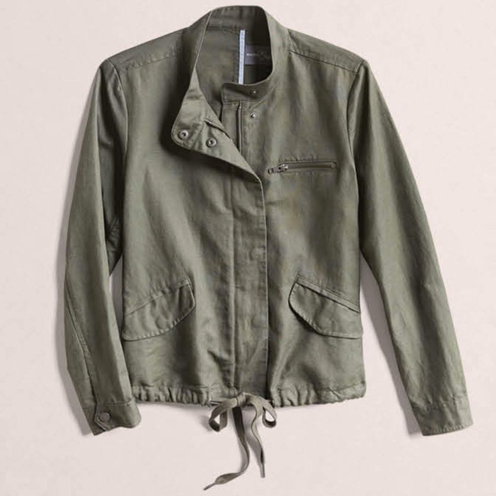 Stitch Fix Market & Spruce green linen jacket, S